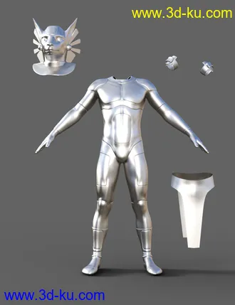 3D打印模型Scifi Egyptian Outfit For Genesis 8 Male的图片