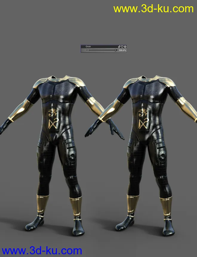 Scifi Egyptian Outfit For Genesis 8 Male模型的图片8