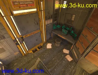 3D打印模型SciFi Living Bedroom的图片