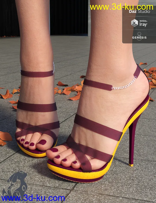 Sekushi High Heels for Genesis 3 & 8 Female(s)模型的图片1