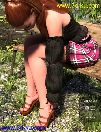 3D打印模型Sekushi High Heels for Genesis 3 & 8 Female(s)的图片