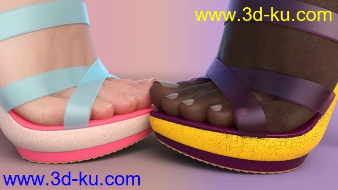 Sekushi High Heels for Genesis 3 & 8 Female(s)模型的图片8