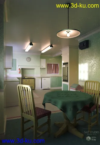 3D打印模型Shabby Chic Kitchen的图片