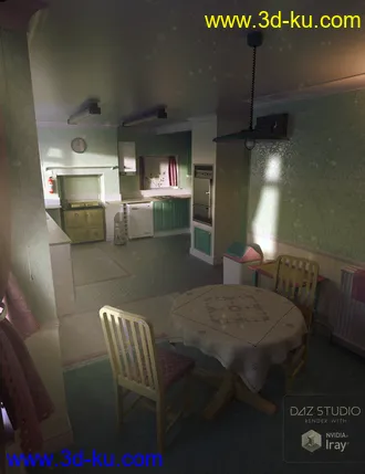 3D打印模型Shabby Chic Kitchen的图片