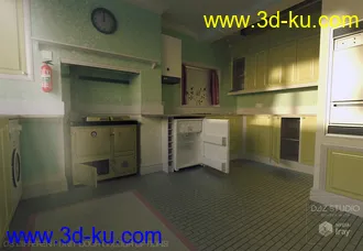 3D打印模型Shabby Chic Kitchen的图片