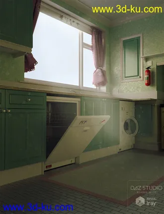 3D打印模型Shabby Chic Kitchen的图片