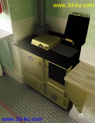 3D打印模型Shabby Chic Kitchen的图片