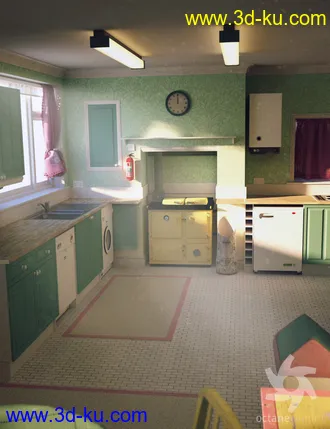 3D打印模型Shabby Chic Kitchen的图片