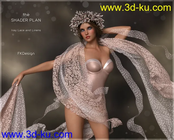 Shader Plan - Iray Lace and Linen模型的图片1