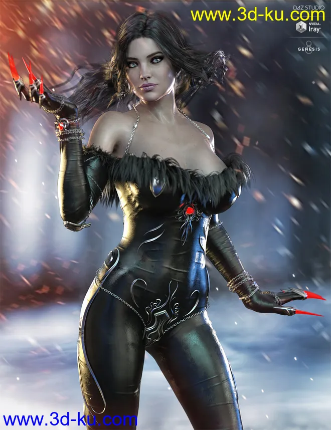 Shadow Walker Outfit for Genesis 8 Female(s)模型的图片1