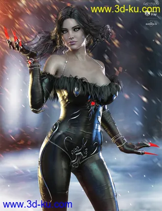 3D打印模型Shadow Walker Outfit for Genesis 8 Female(s)的图片