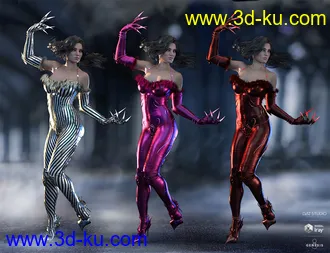 3D打印模型Shadow Walker Outfit for Genesis 8 Female(s)的图片