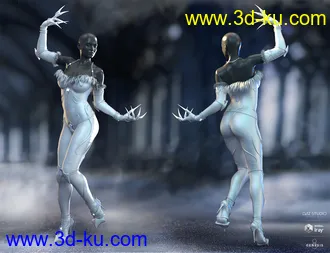 3D打印模型Shadow Walker Outfit for Genesis 8 Female(s)的图片
