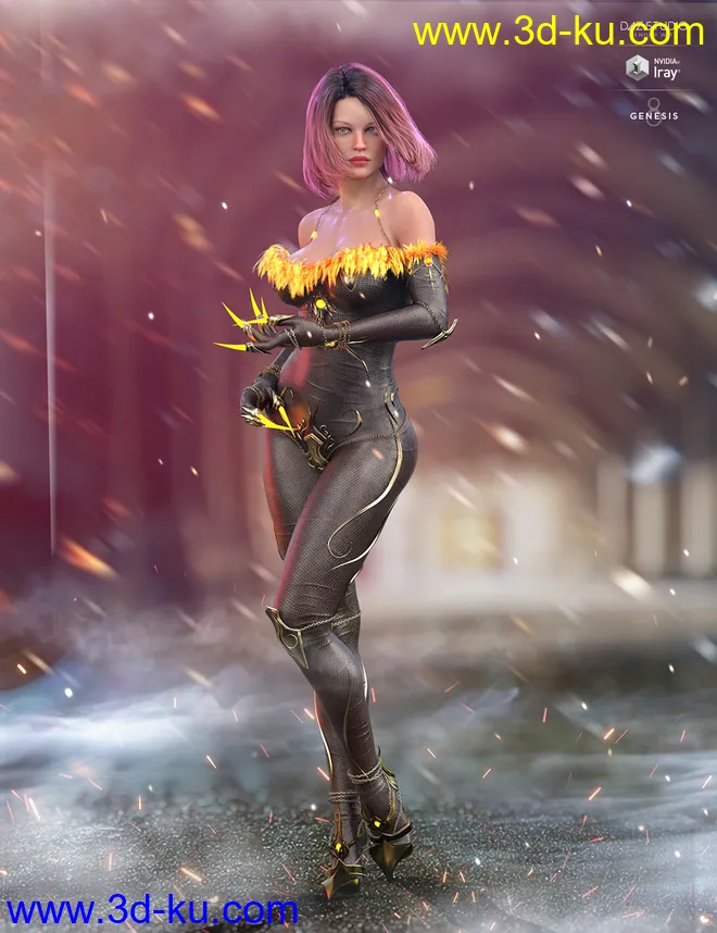 Shadow Walker Outfit Textures模型的图片2