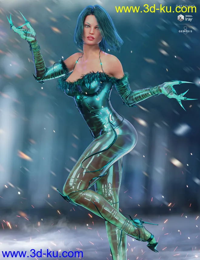 Shadow Walker Outfit Textures模型的图片3