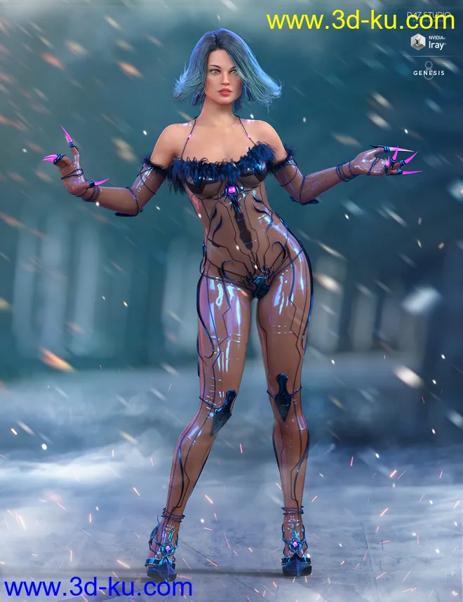 Shadow Walker Outfit Textures模型的图片5