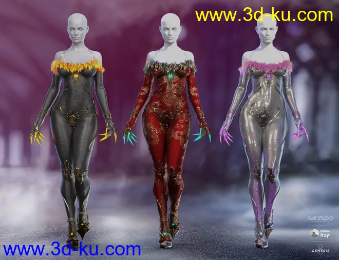 Shadow Walker Outfit Textures模型的图片6