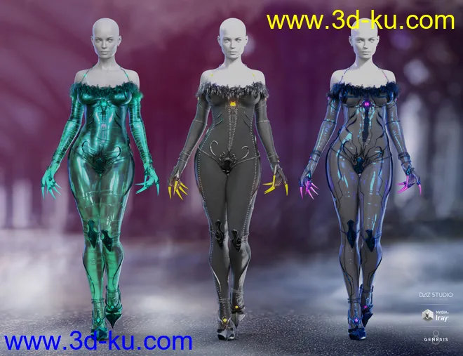 Shadow Walker Outfit Textures模型的图片7