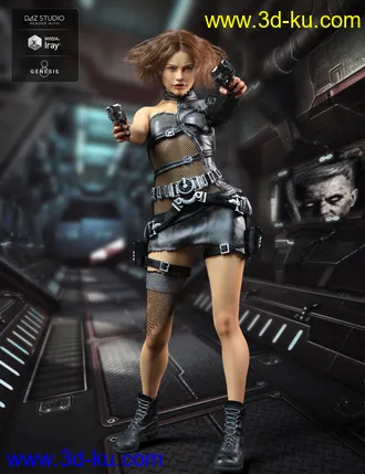 3D打印模型Sherilynn HD for Genesis 8 Female的图片