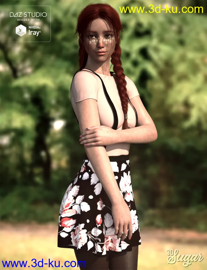 Shy & Subtle Pose Set for Genesis 8 Female(s)模型的图片1