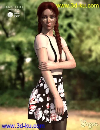 3D打印模型Shy & Subtle Pose Set for Genesis 8 Female(s)的图片
