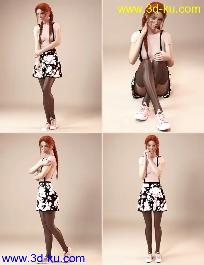 Shy & Subtle Pose Set for Genesis 8 Female(s)模型的图片5