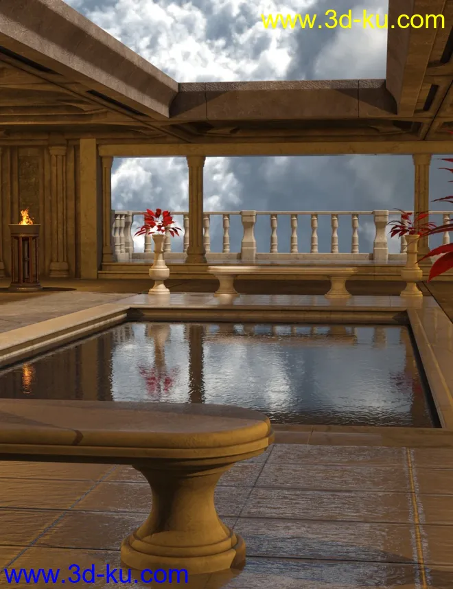 Silverthorn Fortress Pool Chamber模型的图片1