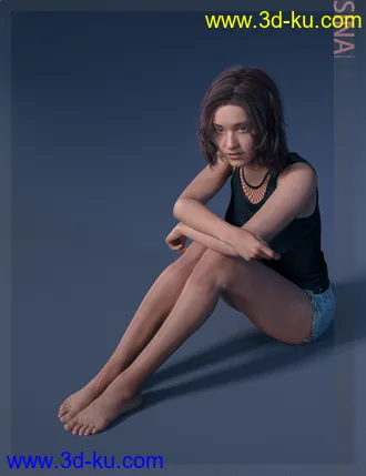 Sina HD & Smile HD Expression for Genesis 8 Female模型的图片12