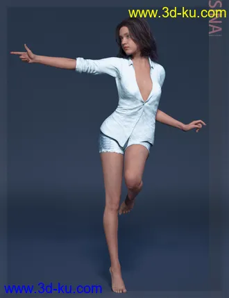 3D打印模型Sina HD & Smile HD Expression for Genesis 8 Female的图片