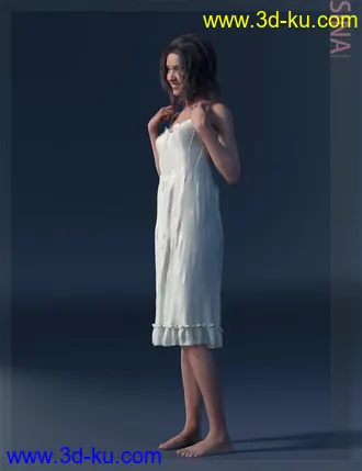 3D打印模型Sina HD & Smile HD Expression for Genesis 8 Female的图片