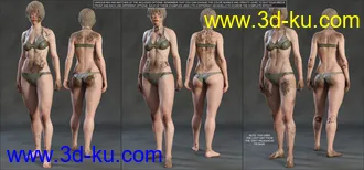 3D打印模型Skin Effects - Dirt elements for Genesis 3 and 8 Females的图片