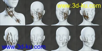Skin Effects - Dirt elements for Genesis 3 and 8 Females模型的图片4