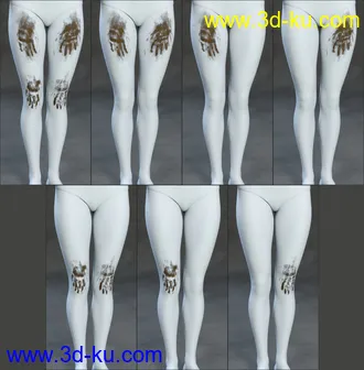 Skin Effects - Dirt elements for Genesis 3 and 8 Females模型的图片9