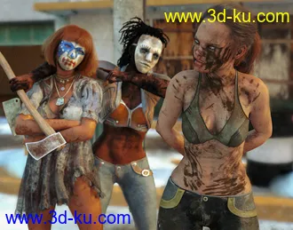 3D打印模型Skin Effects - Dirt elements for Genesis 3 and 8 Females的图片