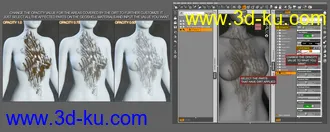 3D打印模型Skin Effects - Dirt elements for Genesis 3 and 8 Females的图片