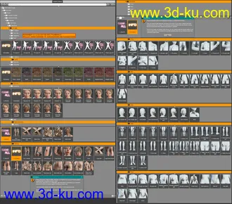 3D打印模型Skin Effects - Dirt elements for Genesis 3 and 8 Females的图片