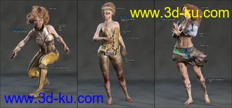 Skin Effects - Dirt elements for Genesis 3 and 8 Females模型的图片21