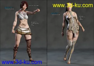 Skin Effects - Dirt elements for Genesis 3 and 8 Females模型的图片22