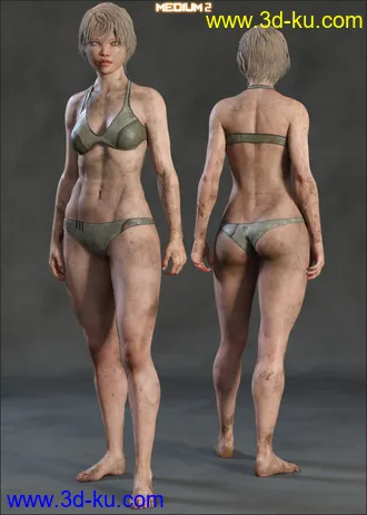 3D打印模型Skin Effects - Dirt for Genesis 3 and 8 Female(s)的图片