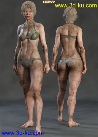 3D打印模型Skin Effects - Dirt for Genesis 3 and 8 Female(s)的图片