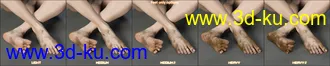 3D打印模型Skin Effects - Dirt for Genesis 3 and 8 Female(s)的图片