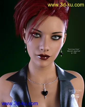 3D打印模型Skullduggery Jewelry for Genesis 3 Female(s)的图片