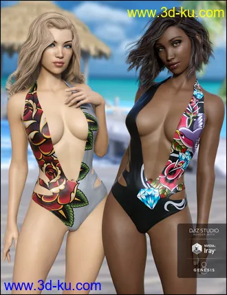 3D打印模型Slash Swimsuit Vacation Textures的图片