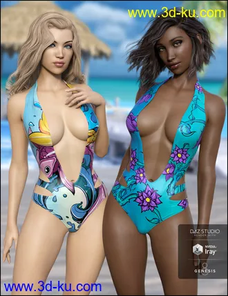 3D打印模型Slash Swimsuit Vacation Textures的图片