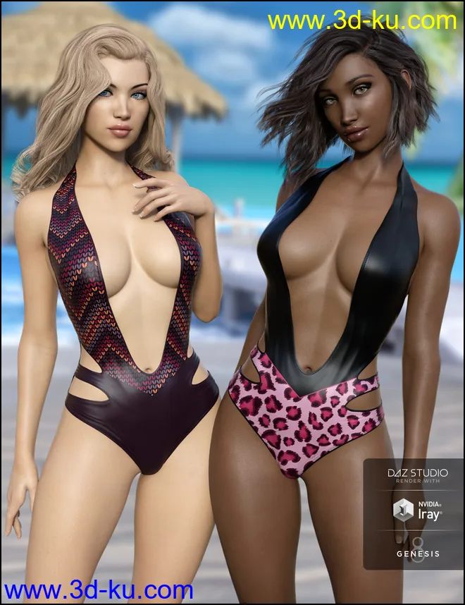 Slash Swimsuit Vacation Textures模型的图片6