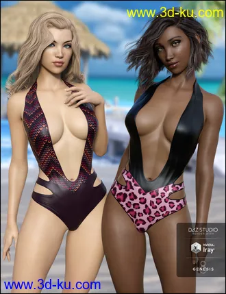 3D打印模型Slash Swimsuit Vacation Textures的图片