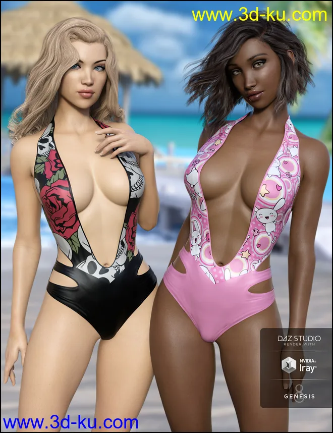 Slash Swimsuit Vacation Textures模型的图片7
