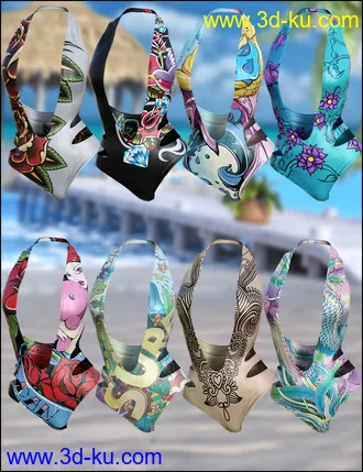 3D打印模型Slash Swimsuit Vacation Textures的图片