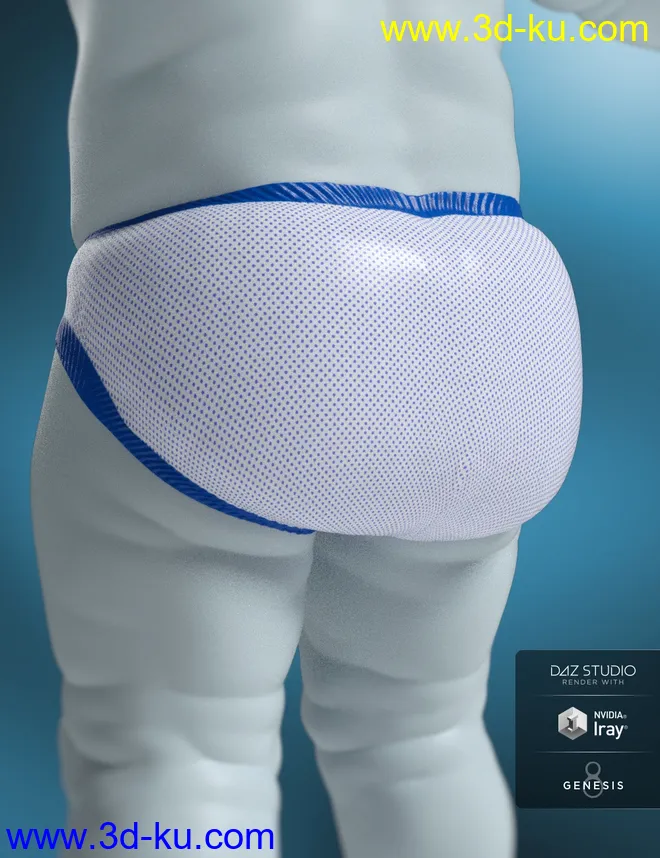 Sleepsuit and Nappy for Genesis 8 Male and Female模型的图片8