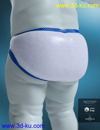 3D打印模型Sleepsuit and Nappy for Genesis 8 Male and Female的图片